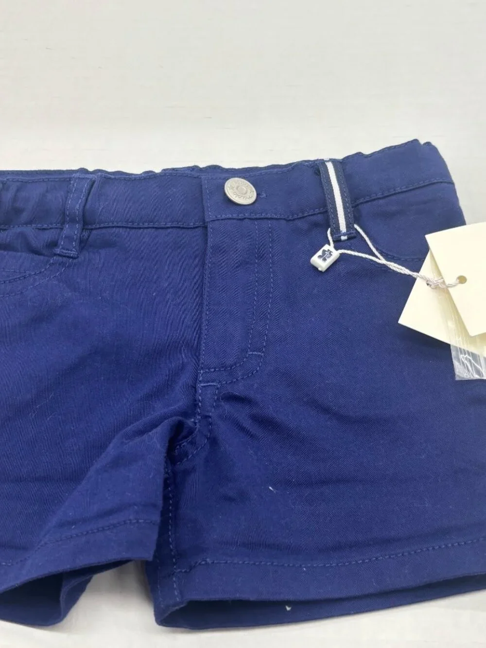 Tutto Piccolo Baby Boys Navy Blue Cotton Shorts Sz. 3 Months